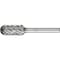 Pferd Carbide Bur - Cylind. Radius End, CAST Cut - 1/2" x 1" x 1/4" Shank - SC-5 24469 - alternate 1